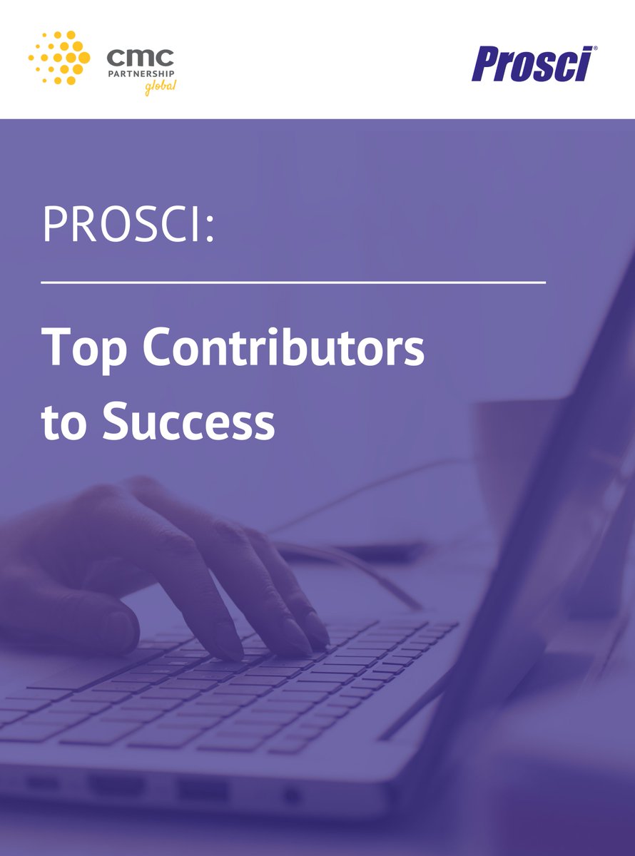 Top contributors to change success 🏆

Are the changes you lead positioned to succeed? 

To find simplicity and clarity during times of complex change download Prosci’s expert advice on the top factors to success 📝 

hubs.ly/H0MqCBN0