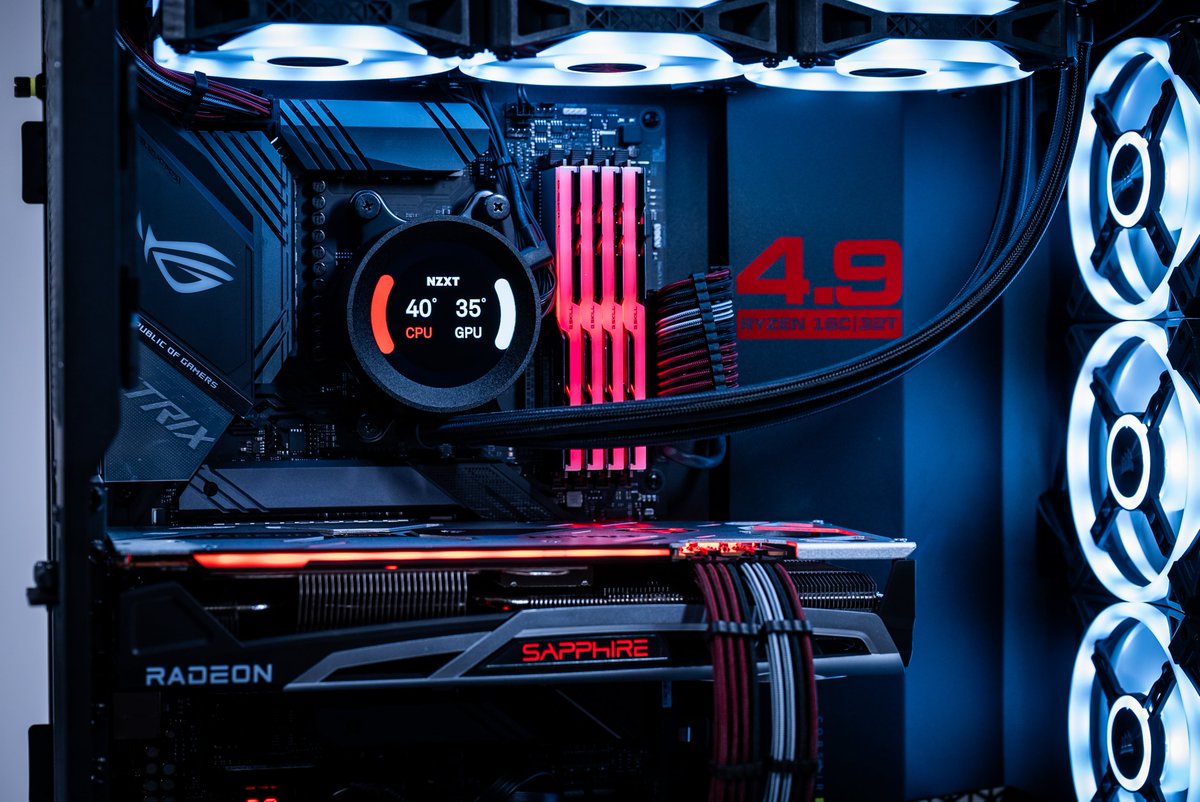 Newegg's tweet photo. Just a few days left. Enter for your chance to win this dignified beast that’s rumbling a 16-core 32-thread @AMDRyzen 5950X monster under the hood in addition to a fuel thirsty @amdradeon RX 6800 XT GPU. Power Your Game with this @AMD giveaway. 
Enter ► https://t.co/KU0tky17Xp https://t.co/Ya4iNrYGu3