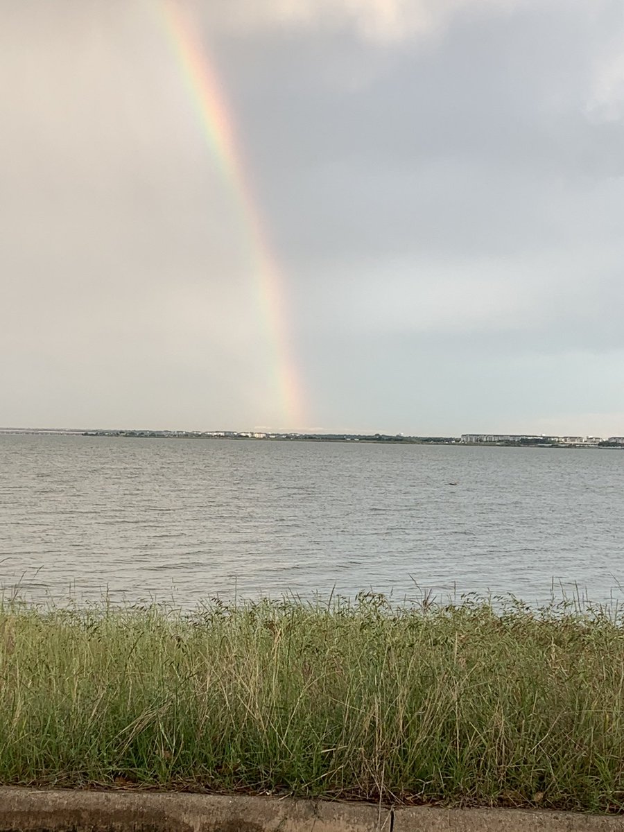 Sunset and sunrise from my house today. I wish my phone could capture the beauty...