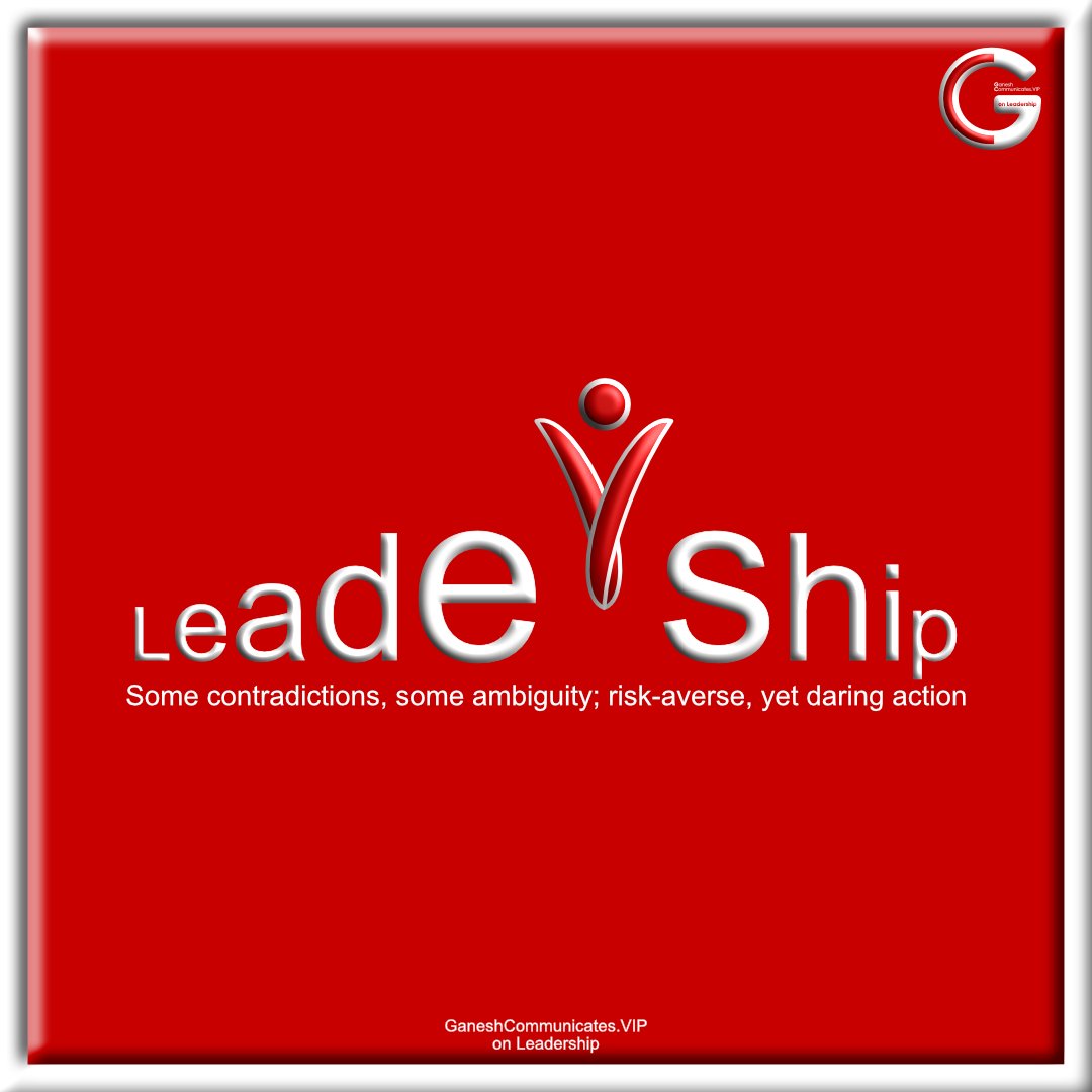 GCommunicates's tweet photo. #Leadership is.... 

Some contradictions, some ambiguity; risk-averse, yet daring action

#contradiction #ambiguity #action #risk https://t.co/kDi4kfOszM