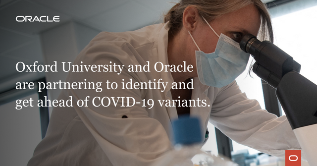 Gos_NZ's tweet photo. .@Oracle is partnering with @UniofOxford to deliver a #cloud platform that will help researchers identify and get ahead of COVID-19 variants. #Medicine #Research https://t.co/7ip6JhVwp1 https://t.co/YyVJsQd4Rd
