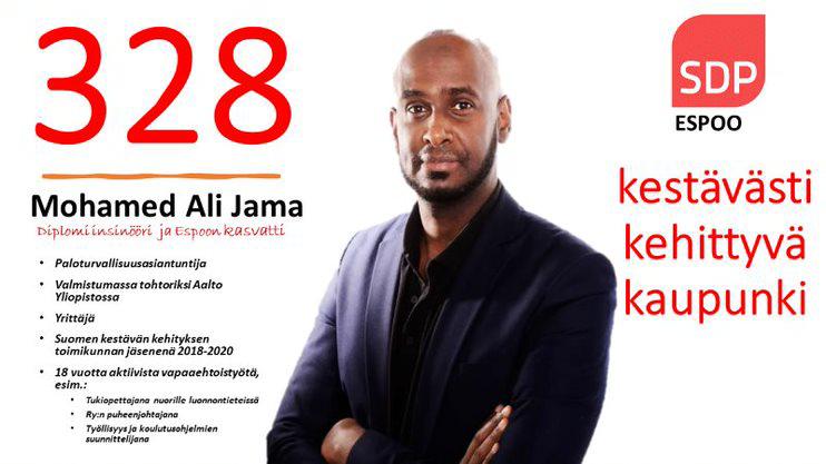 My nephew - Mohamed - a native of #Somaliland is a candidate competing for a municipal seat in the Helsinki Local Council. I wish him success https://t.co/DvLmWm5OJG