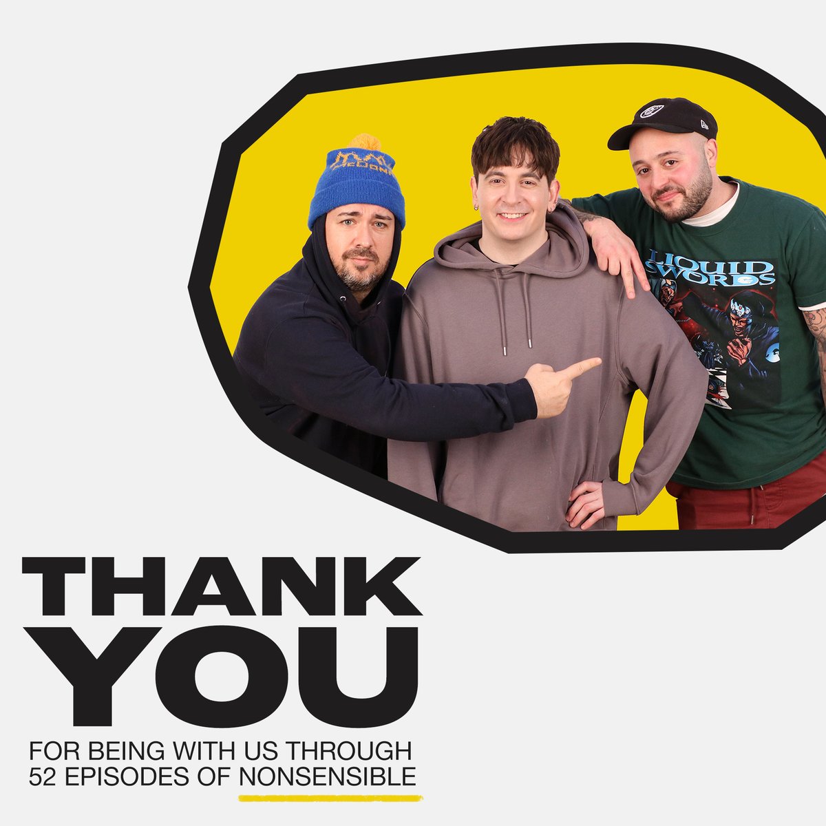 thedivestudios's tweet photo. Get ready for the Season Finale of '#NONSENSIBLE w/ @samhammington, #Dave, & #Saul'! Thank you so much for being with us through 52 episodes of NONSENSIBLE π #UPNEXT
#SamHammington #WorldOfDave #SaulGoode #DIVEStudios https://t.co/oDz6KivIFm