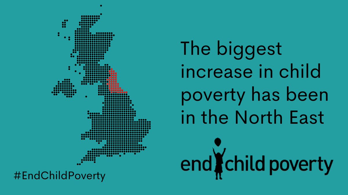 🚨 NEW <a href="/EndChildPoverty/">End Child Poverty</a> data shows the North East urgently needs a comprehensive, credible Govt plan to #EndChildPoverty. Our region has seen the steepest increase in child poverty rates in the last 5 years: bit.ly/3u0Vu6c