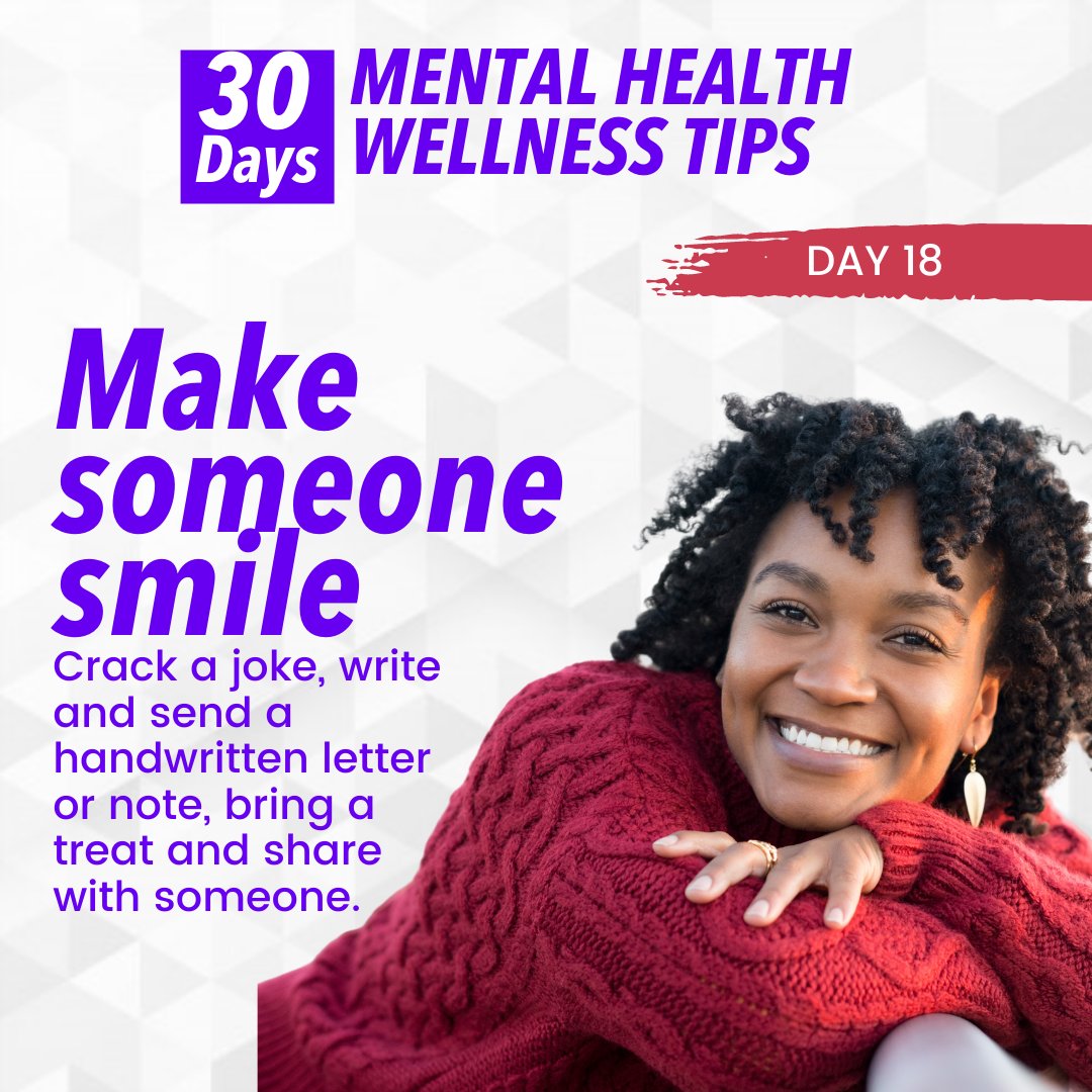 iamDayoSamuel's tweet photo. #MHWT Day 18
Do something to make someone smile today 😊
Will you?
#iamDayoSamuel
#EntrepreneursTherapist
#mentalhealth
#entrepreneursmentalhealth
#dsrm #mentalhealthmonth
#mentalawareness https://t.co/feYh19wxNd
