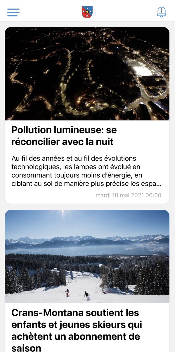 Danima's tweet image. Vous vous intéressez à l’actualité de la Commune de Crans-Montana ? Ne manquez aucune info, installez l’application sur votre téléphone mobile ! #cransmontana