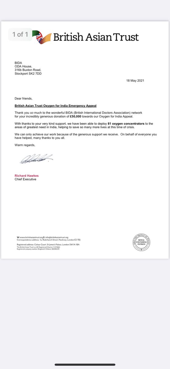OXYGEN FOR INDIA Appeal. Thanks to generous contribution from BIDA and wider-community We have managed to deploy 81 oxygen concentrator to parts of India where they are needed the most.@drpshukla @BIDAUK @DrChandraK9 @BestOrthoDr @AmitSinhaOrtho @VinodGadiyar @britishasiantst