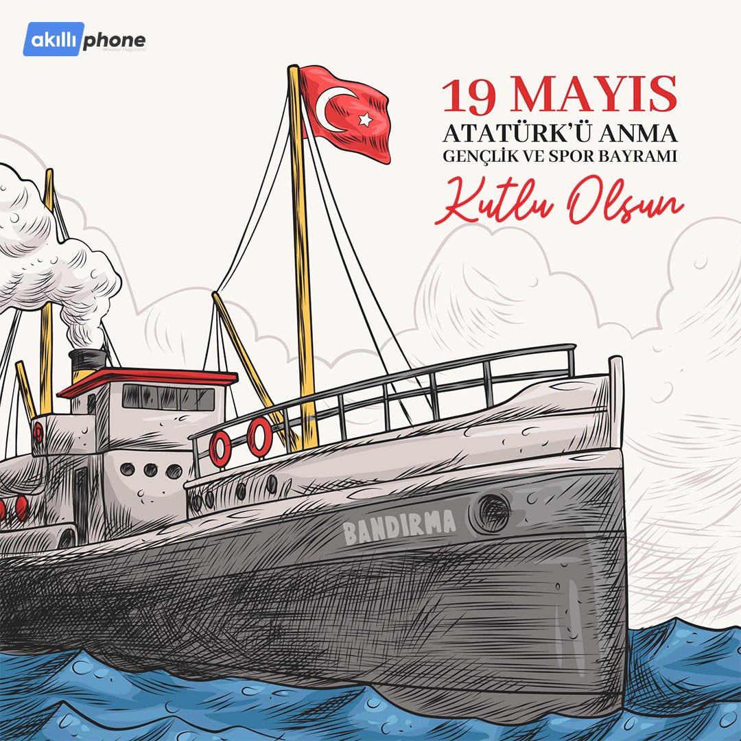 Akilliphone's tweet image. "Ey yükselen yeni nesil, gelecek sizindir. Cumhuriyeti biz kurduk, onu yükseltecek ve sürdürecek olan sizsiniz!"19 Mayıs Atatürk'ü Anma, Gençlik ve Spor Bayramımız kutlu olsun🇹🇷
#19Mayıs1919 #19MAYIS #19MayısGenclikveSporBayramı #19MayisAtaturkuAnmaGenclikVeSporBayrami