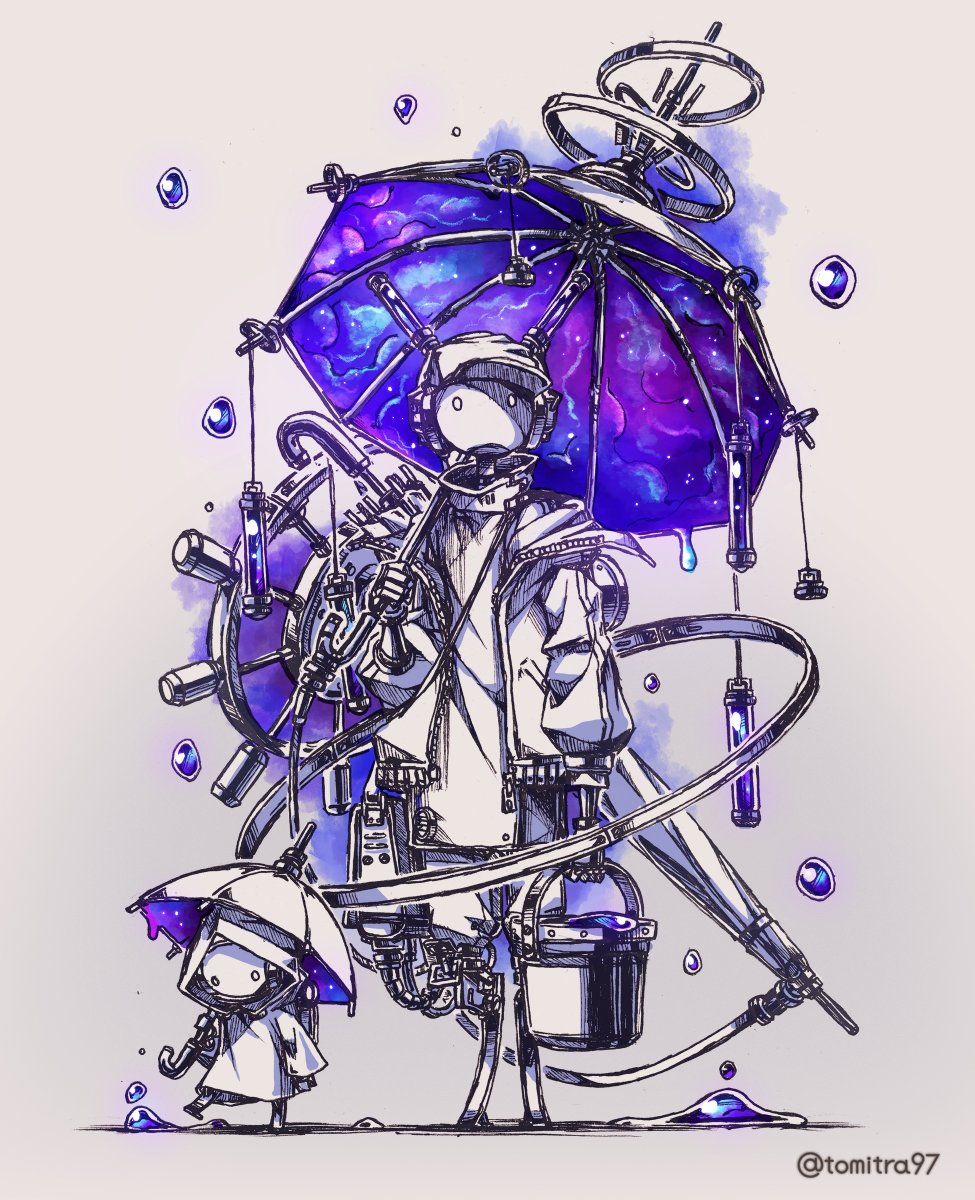 「【falling grace】
小粒の恵みが降る。

#イラスト #illust」|とみもいのイラスト
