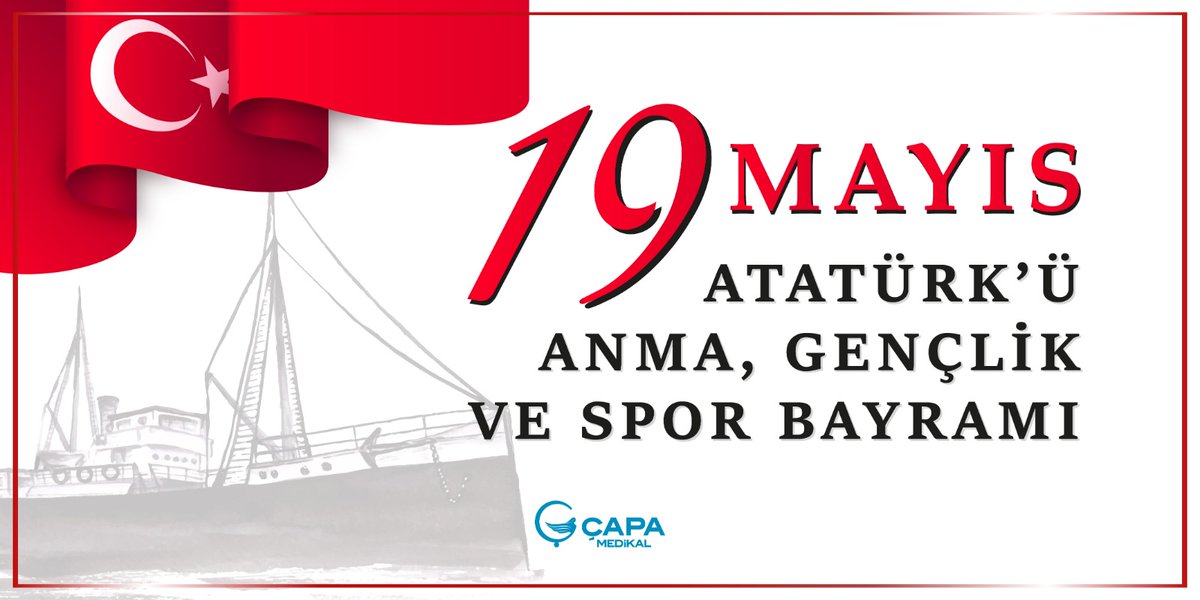 19 Mayıs Atatürk'ü Anma, Gençlik ve Spor Bayramımız kutlu olsun.

#19Mayıs1919