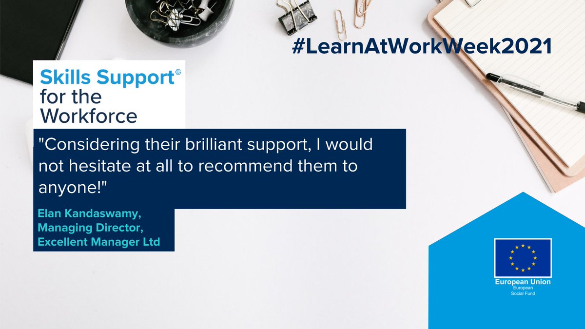 GC_Employment's tweet photo. It's Day 3 of #LearnAtWorkWeek, and today we're checking back in with Elan, who was assisted by Skills Support for the Workforce in #GreaterManchester. Elan is a Managing Director, and he used our resources to build upon his skill base: https://t.co/GSPORdhU1J https://t.co/HaOa9fySqe