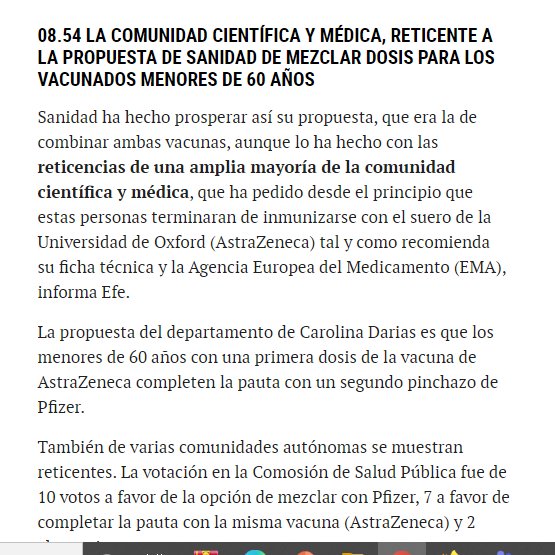 El abuelo de mi mujer murió por #COVID19 
Un hombre de 94 años que, debido al caos informativo, al mal manejo de los protocolos y a un constante bombardeo de contradicciones, decidió no vacunarse. 
La falta de coherencia en las medidas y de estándares científicos causa víctimas.