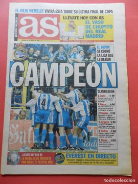 💙🤍💙 C.T.V. (@ctv_1973) on Twitter photo #TalDíaComoHoy hace 21 años el <a href="/RCDeportivo/">RC Deportivo</a> ganaba la liga. Una victoria en el último partido ante el <a href="/RCDEspanyol/">RCD Espanyol de Barcelona</a> por 2-0 (Donato 3', Makaay 34') nos permitía hacernos, por primera vez en nuestra historia, con el título de liga #Depor #Deportivo #CómoMeVoyAOlvidar #TalDíaComoHoy hace 21 años el <a href="/RCDeportivo/">RC Deportivo</a> ganaba la liga. Una victoria en el último partido ante el <a href="/RCDEspanyol/">RCD Espanyol de Barcelona</a> por 2-0 (Donato 3', Makaay 34') nos permitía hacernos, por primera vez en nuestra historia, con el título de liga #Depor #Deportivo #CómoMeVoyAOlvidar