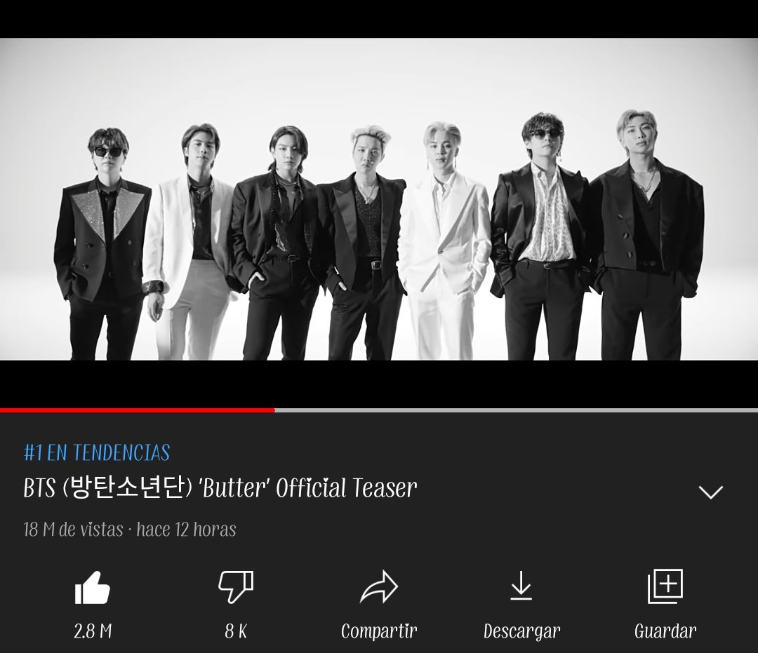 BB_Votaciones's tweet photo. INFO📈
@BTS_twt

El teaser de 'Butter' es tendencia #1 a nivel mundial en YouTube🔥🎊

📍https://t.co/Kx45wcs7Iq

~ARMY sigamos reproduciendo el teaser del año y vamos por nuestras metas💪🏼, ¿en qué posición se encuentra en su país?🤔 #1🇪🇨

#BBMAsTopSocial
Mili🍀 https://t.co/9gxD5ePbqR