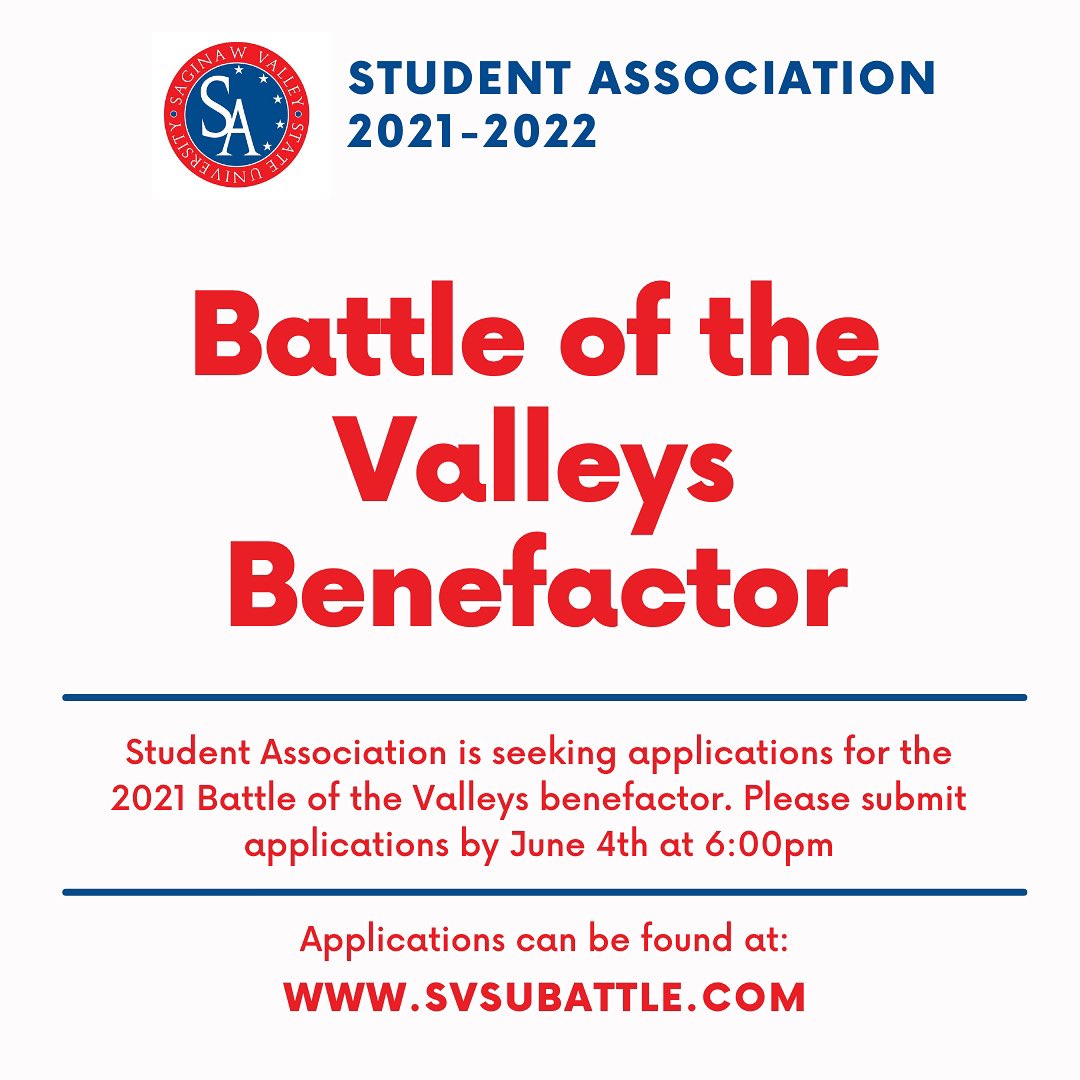 Want to be our next Battle of the Valleys benefactor? Apply now by going to svsubattle.com!
