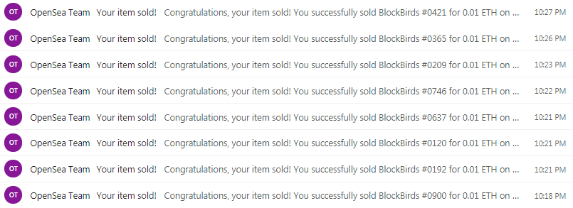 BlockBirdsNFT's tweet image. HOLY FACK! #BlockBirds are SOLD OUT! They, indeed, flew away... like REAL fast. I can't believe it! 🤩 Anon collector, you fooking rock!🔥♥️ 

I'll be minting more birdies tomorrow. This caught me by surprise and I'M SO HAPPY!!😃✨ YEEES!

#NFTCommunity #NFT #nftart #nftcollector