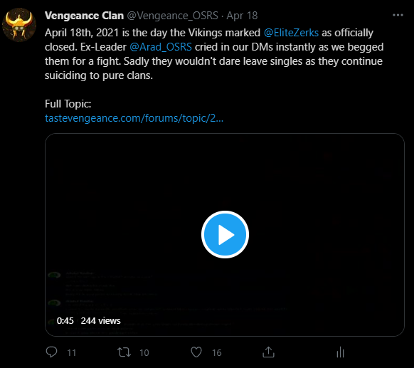 Vengeance Clan tweet media