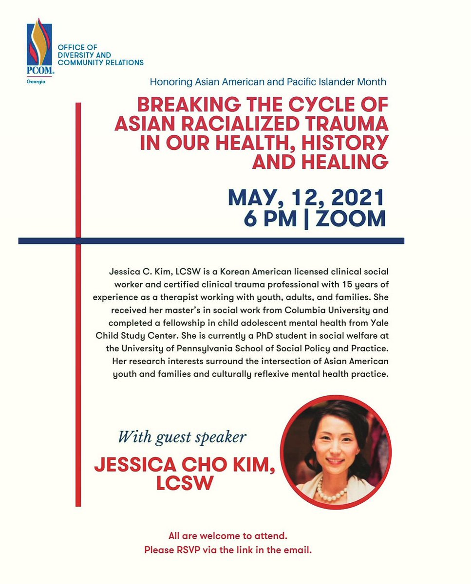 JessCKim1's tweet image. #PCOM #AAPIHeritageMonth #MentalHealthAwarenessMonth