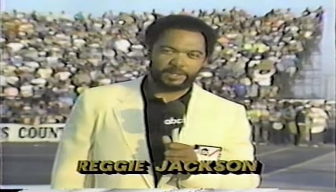 A very happy 75th birthday to ABC drag racing commentator Reggie Jackson. He also played baseball. 