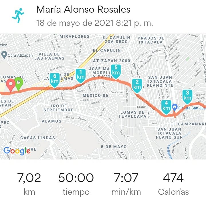 Maria_Alonso_R's tweet photo. Mi primera salida de distancia 07 km. Gracias 🙏 #frases de Clara Scherer - Insistir, persistir, resistir y nunca desistir.🏃♀️#YoElegiCorrer #EntreRunners #TemploRunner #marathorunner #correVIVEsiente #corredores_MX #Corredores #somosmaslocos #runners #running #runnergirl #loverun https://t.co/huqtLUOG57