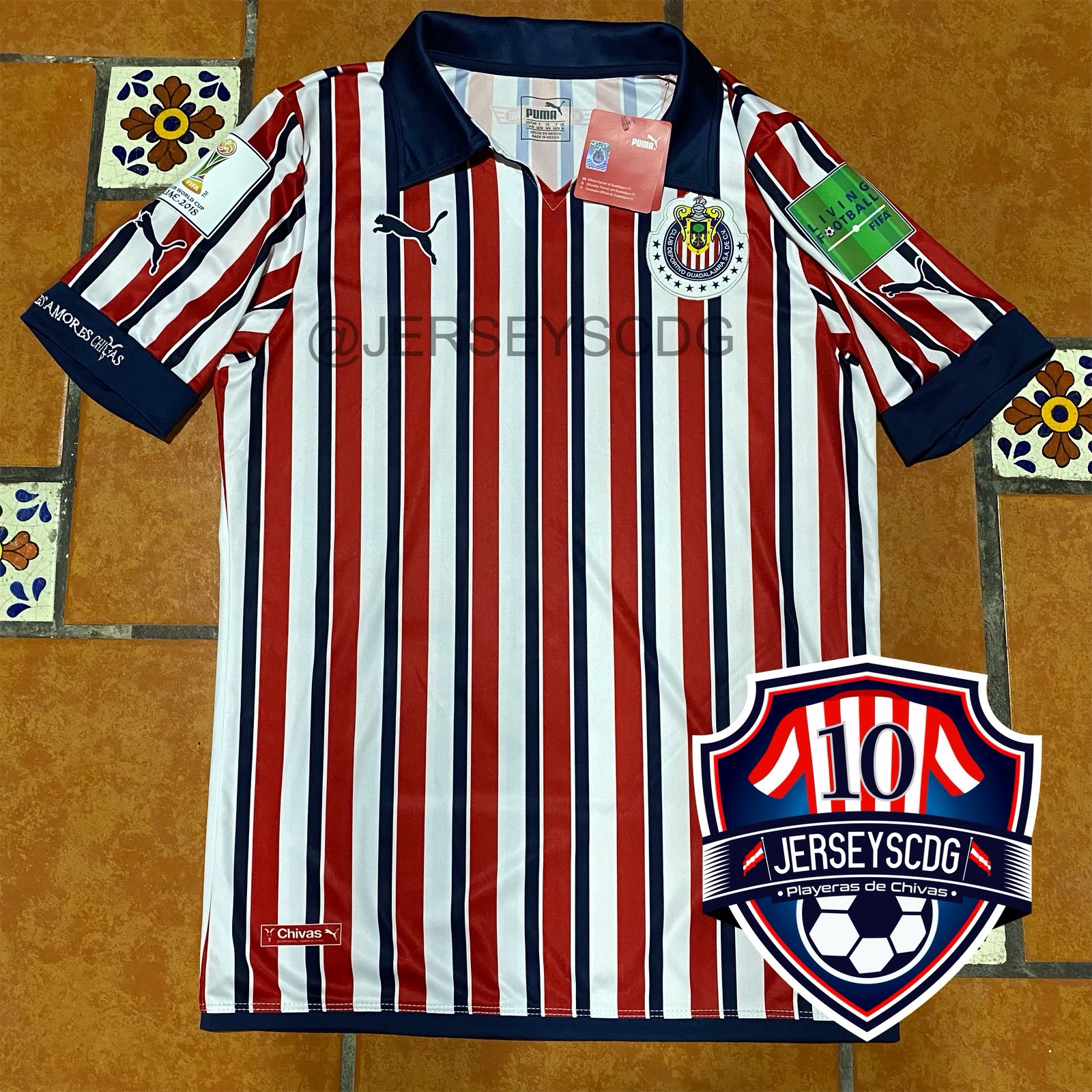 Playeras de Chivas on Twitter: "#SUBASTA #JOYA Jersey Chivas Mundial de Clubes Pulido #9 Talla: M Nueva con etiquetas Estampado oficial -Empezamos en $0 -Gana oferta hoy antes d