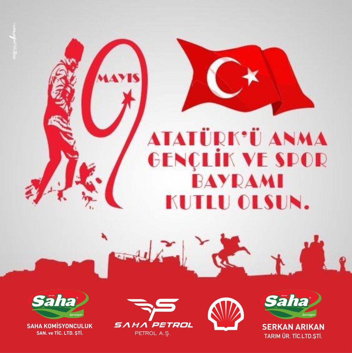 Büyük önder Mustafa Kemal Atatürk'ün gençlerimize armağanı 19 Mayıs Atatürk'ü anma gençlik ve spor bayramımız kutlu olsun.