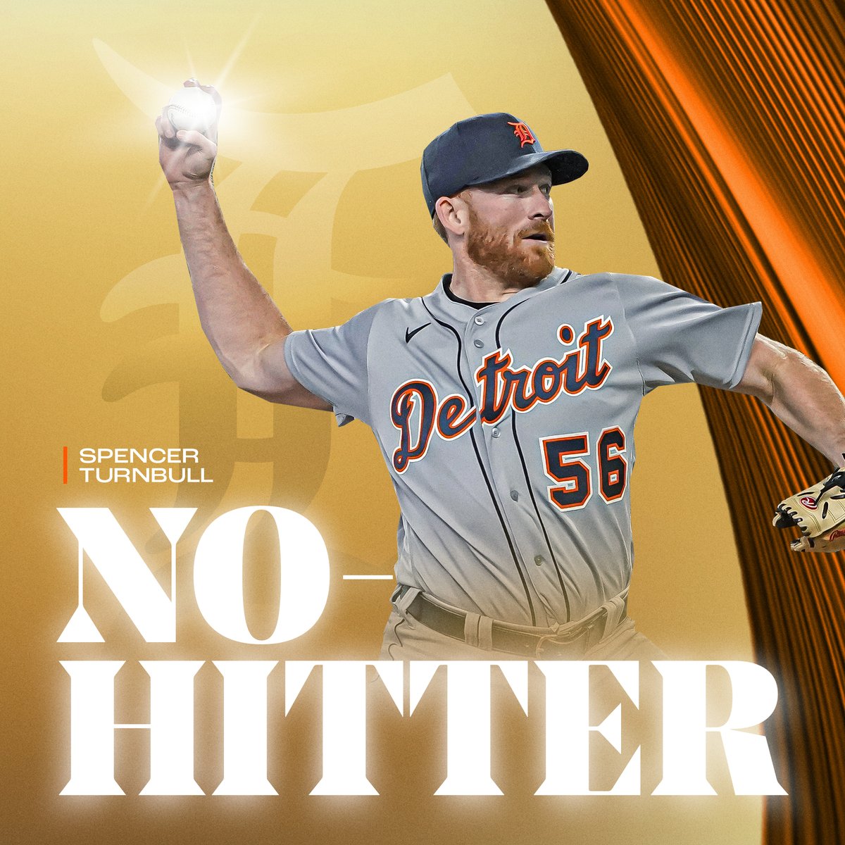 Spectacular Spencer.

<a href="/spencerturnbull/">Spencer Turnbull</a> throws the fifth no-hitter of the season. 👏