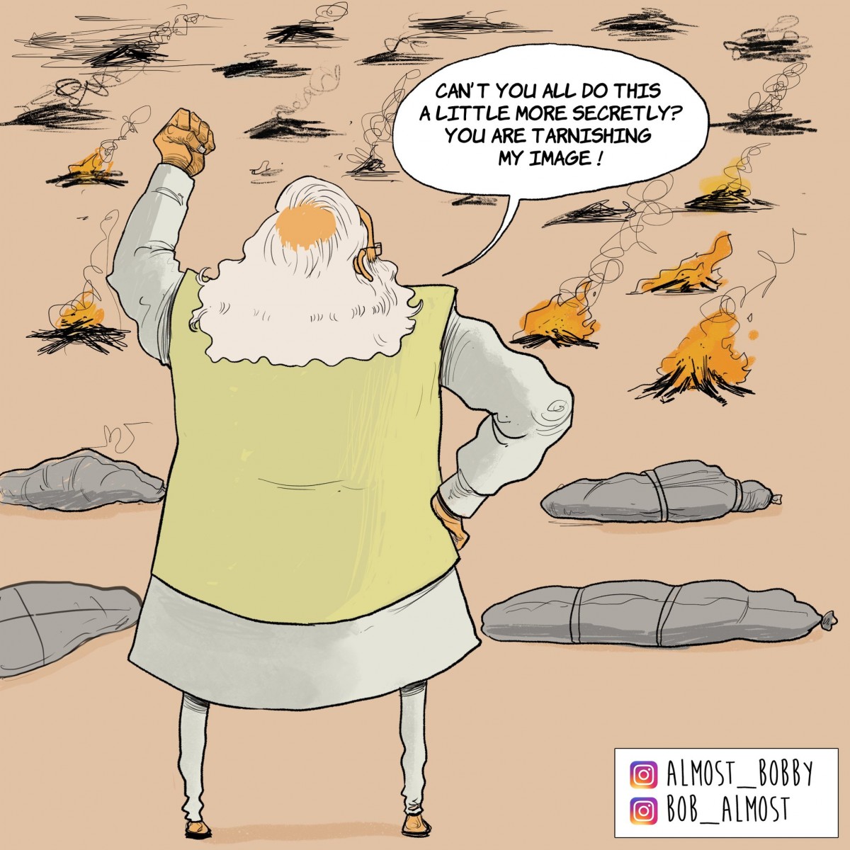 SaviVantagodi's tweet photo. MESSIAH IMAGE of @narendramodi has changed to BLOOD STAINED MODI...

#PrimeMonster https://t.co/EVa7l57GSp