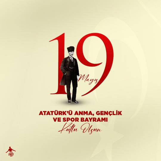 #19Mayıs Atatürk'ü Anma Gençlik ve Spor Bayramımız kutlu olsun! 🇹🇷