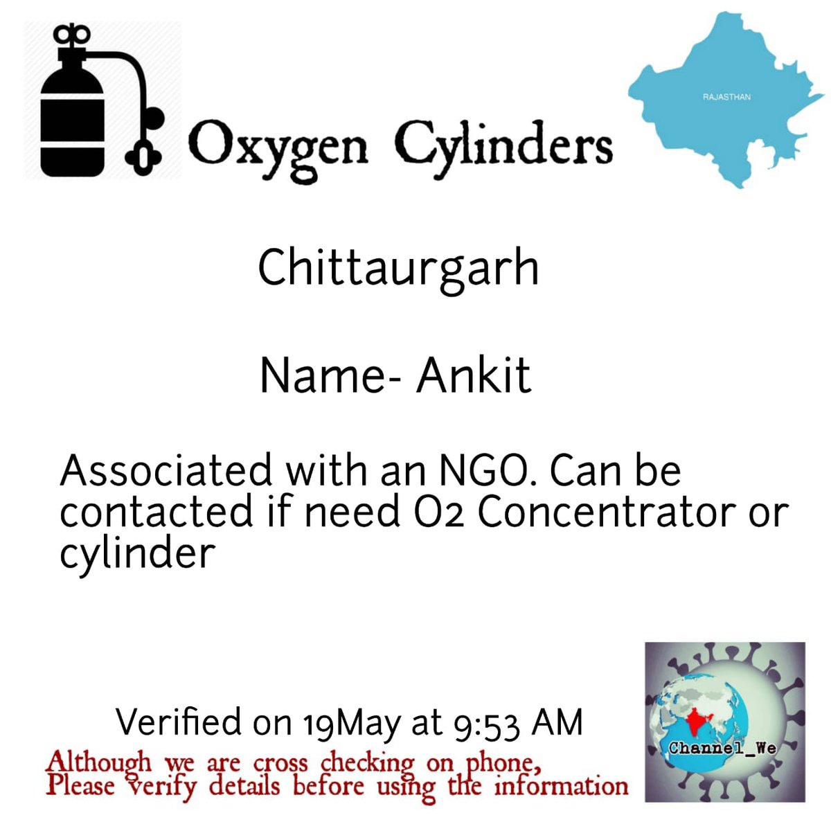 Channel_We_'s tweet photo. #CovidResources #helpingothers #helpinghand #Oxygen #OxygenConcentrator #OxygenRefilling #OxygenCylinder #secondlinesupport #IndiaFightsCorona #oxygenresources #Channel_we https://t.co/Hs9200OD3z