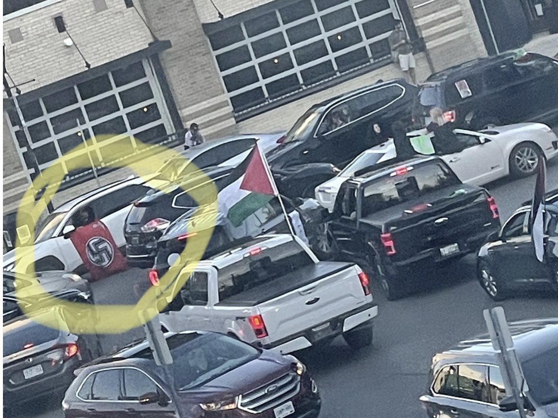 justmadhindu's tweet image. Hitler's party swastika flag used in pro Palestine protests organised in #london.
Hmmm so #hitlar is the new abbu now!!

#IndiaStandsWithIsrael