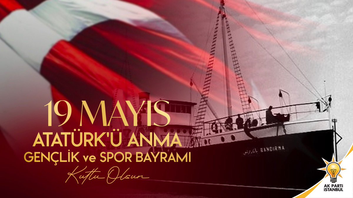 Kurtuluş Savaşı'nın ilk adımı, Anadolu'da yanan bağımsızlık ateşinin ilk kıvılcımı...
Bugün #19Mayıs1919

Milli Mücadele’nin önderi Gazi Mustafa Kemal ve silah arkadaşlarını rahmetle anıyor; tüm gençlerimizin Atatürk’ü Anma, Gençlik ve Spor Bayramı’nı kutluyorum!🇹🇷