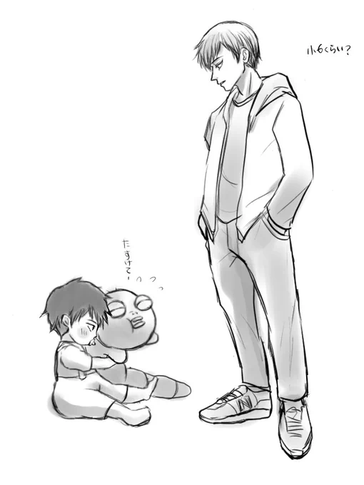 落描き
ベビー恵と直 