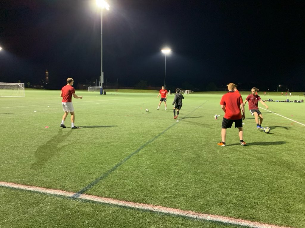 Our women’s and men’s teams were all back at training tonight under the gorgeous Michigan skies.