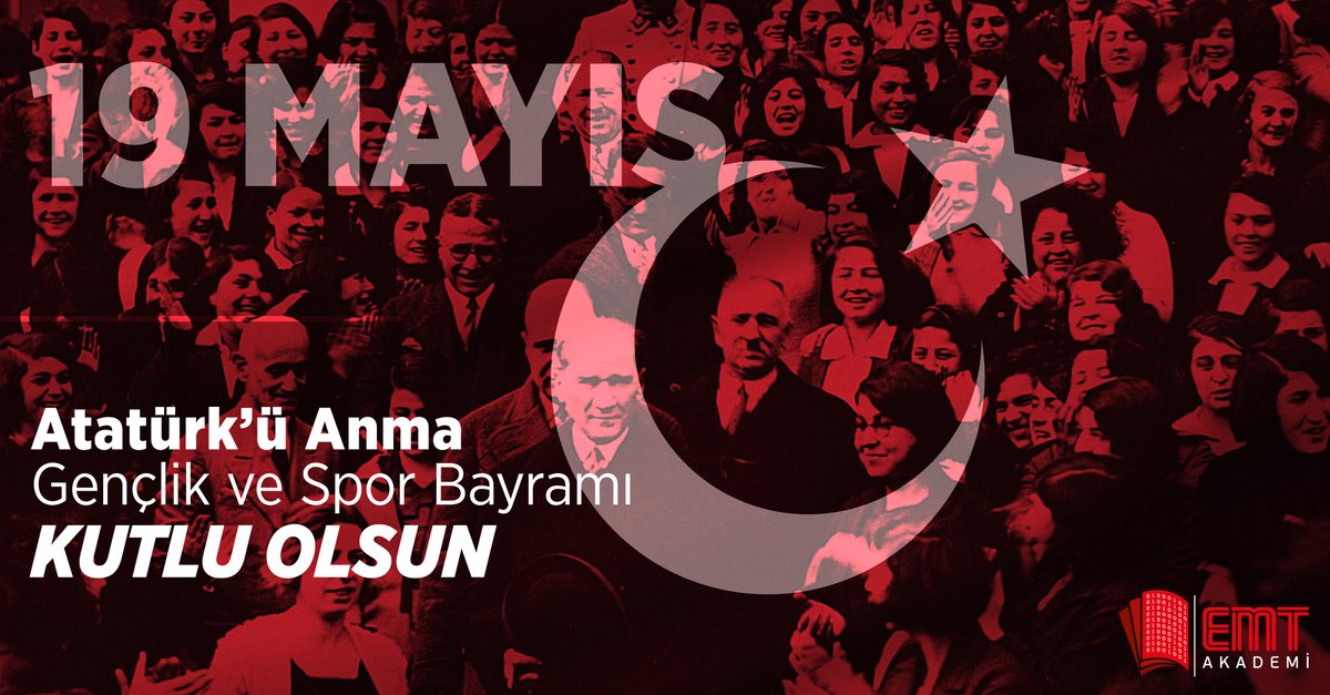 19 Mayıs Atatürk’ü Anma, Gençlik ve Spor Bayramımız kutlu olsun.
#19Mayıs #KutluOlsun