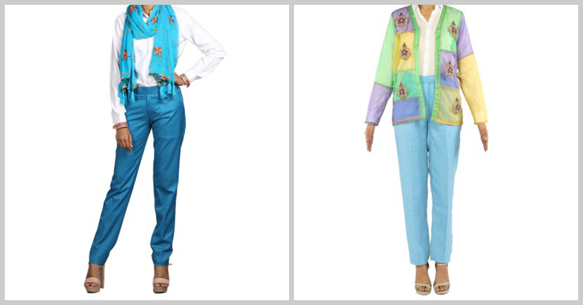TheHLabel's tweet photo. Which of these would you wear for a day out at the park?
A. White &amp; Blue Pant Set with Blue Dupatta
B. White &amp; Blue Pant Set with Multi-coloured Jacket
#TheHLabelPoll https://t.co/KZJupzRJmu