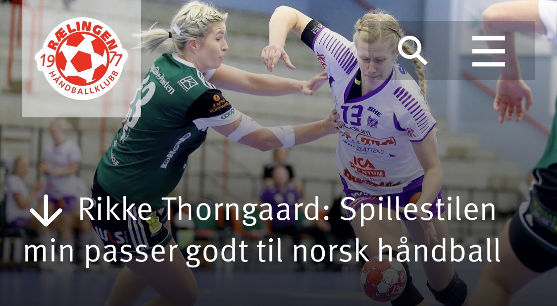 Nysigneringen Rikke Thorngaard: Spillestilen min passer godt til norsk håndball ➡️rhk.topphandball.no/?p=56944