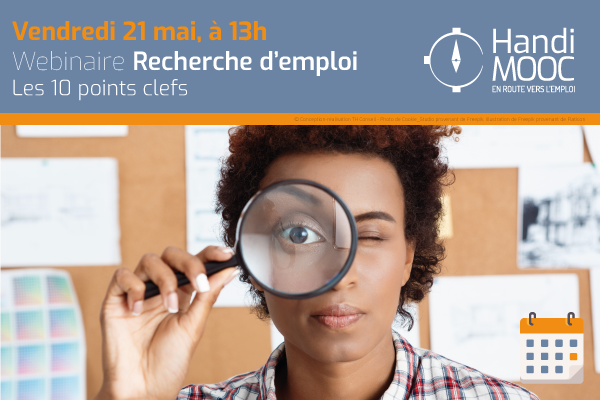 TH_Recrutement's tweet photo. #webinaire #emploi #handicap #invitation
En situation de handicap et en recherche d'emploi ? 
👀 Venez découvrir les 10 points clefs de la recherche d'emploi avec ce 💻webinaire gratuit #HandiMOOC ! 🗓️RDV le 21.05 à 13h ➡️Inscriptions : https://t.co/AzG0Btz1VP https://t.co/TzGhZxpJgi