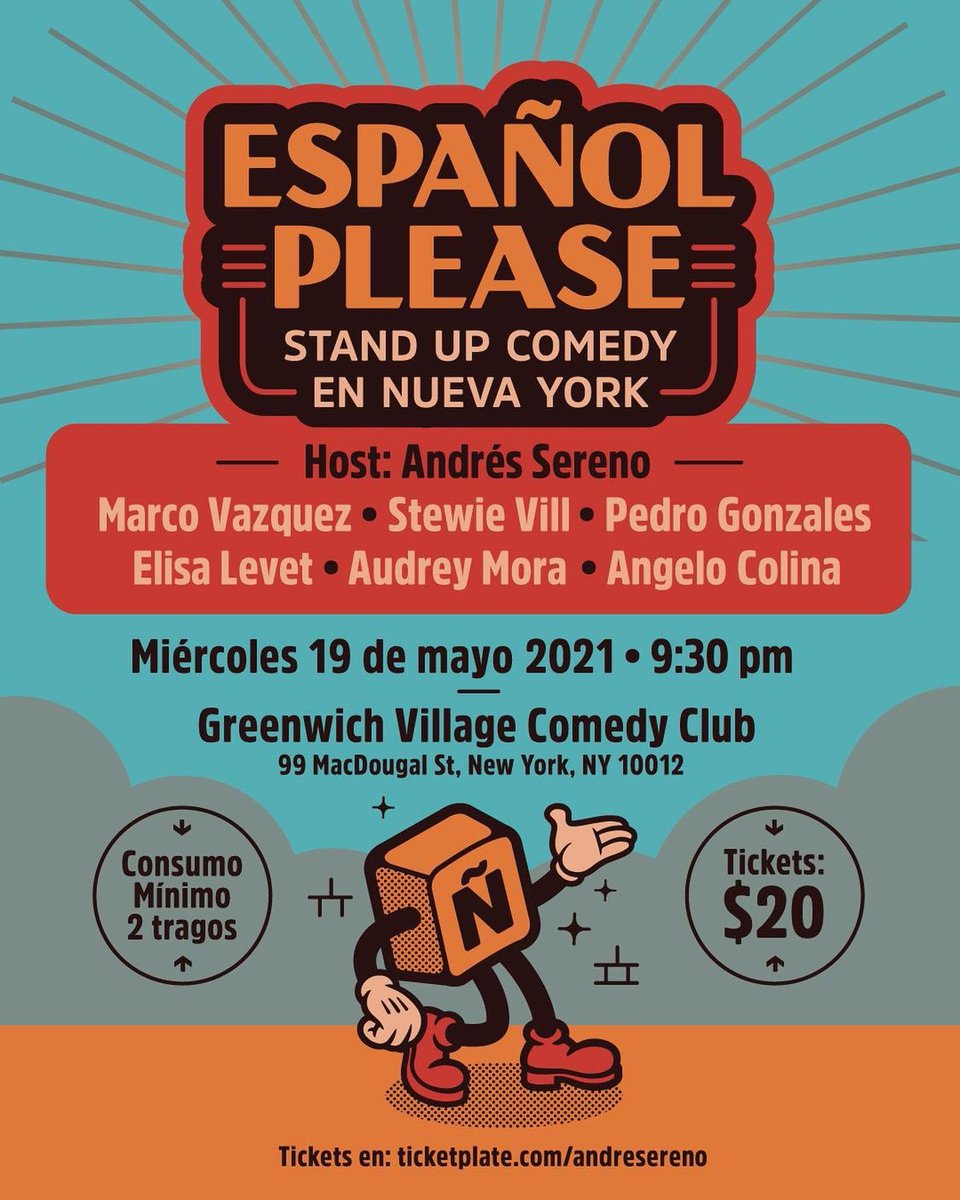 Español Please es un show de stand up comedy en español, el único en un club de Nueva York #comediantesunidos #comediaenespañol #NewYork #comedy #español #greenwichcomedy #standupcomedy