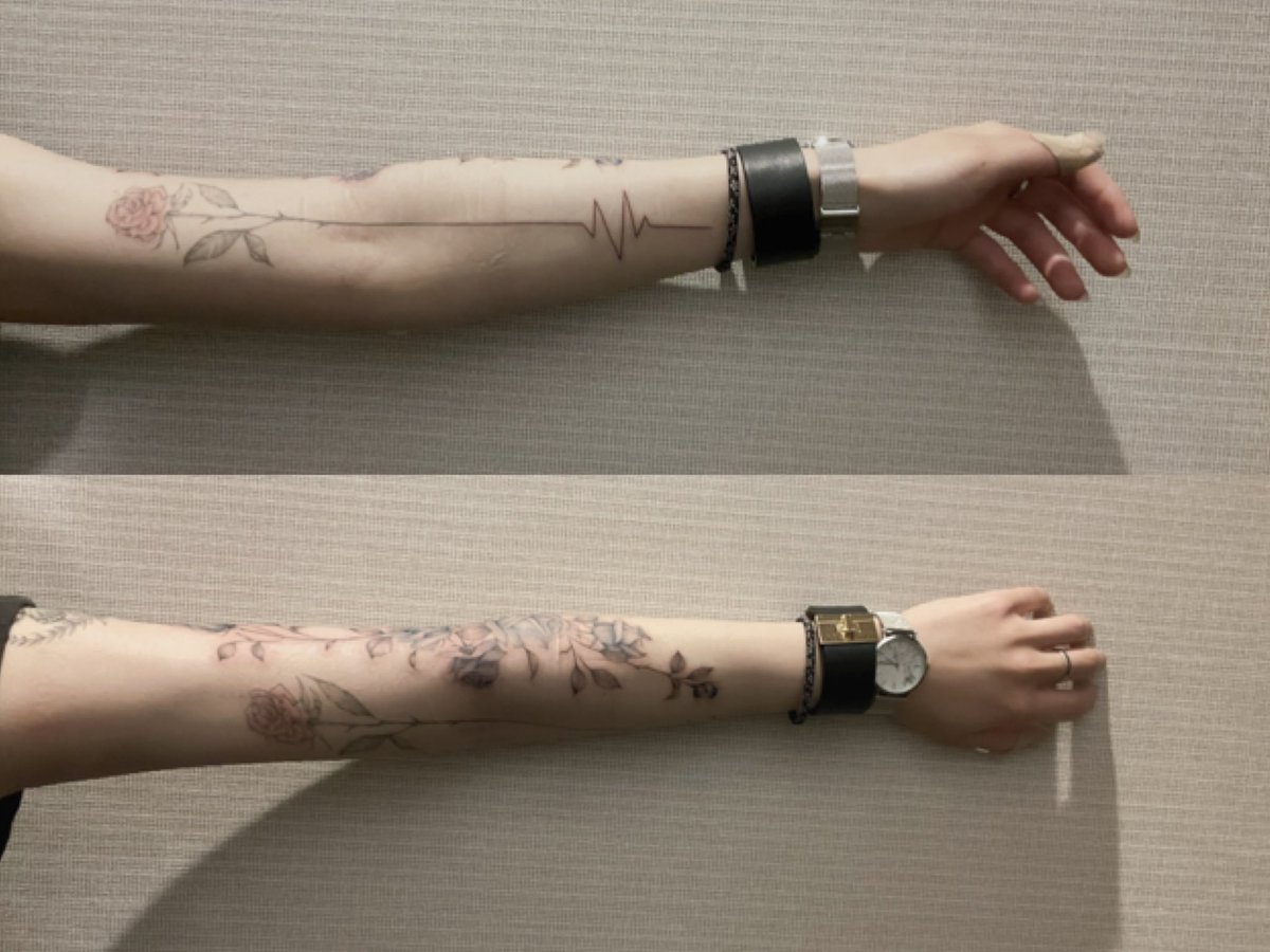 SykeK_'s tweet photo. 完成系です。
痛かった……

#tattoo #tattoodesign #タトゥー https://t.co/RfmK7Og015