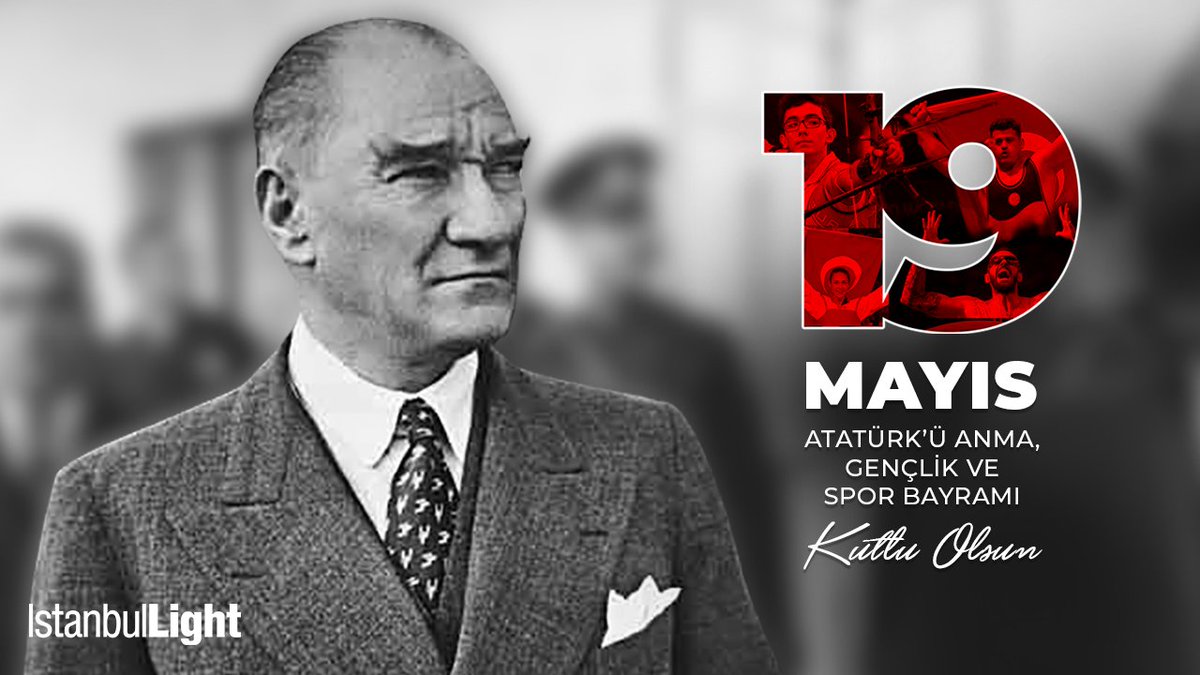 IstanbulLight's tweet image. Gençliğe olan inancını her fırsatta vurgulayan Mustafa Kemal Atatürk’ü saygıyla anıyor, çağdaş Türkiye'nin gençlerini destekliyoruz. 19 Mayıs Atatürk'ü Anma, Gençlik ve Spor Bayramımız kutlu olsun.🇹🇷 #19Mayıs #19Mayıs1919 #IstanbulLight