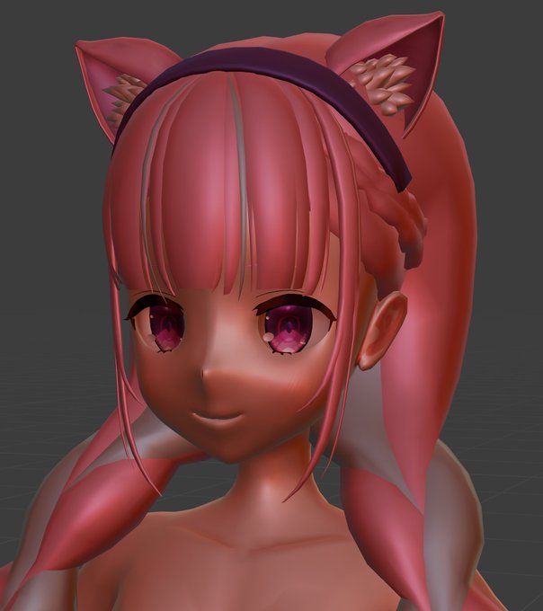 ã»å髪éšåæ¬ã¢ããªã³ã°äž
ãªãããã®ããšæã£ãŠããã§ã³ã¬ãŒãã®ãããªMatcap
ç«äœçã«èŠãæã«çµæ§åãããããã§ãã
ãããšRay-mmdã§ç¢ºèªããªãããã£ããäœæ¥äžïœ
çµæ§é¡ã坿ããæãã«ãªã£ãããããªãããªãšæããŸãð