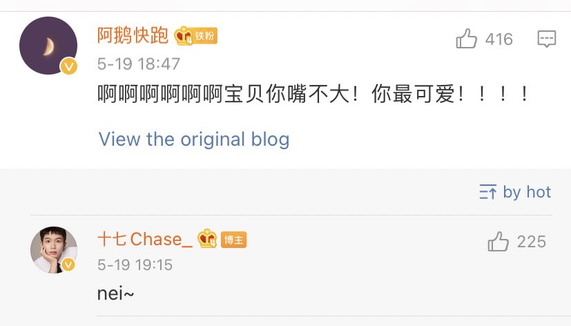 dearchaselee's tweet image. Why is Shiqi replying in Hangul? 😂 

Miyanei (Mianhae) - Sorry
Nei (Ne) - Yes 
Omo!! Omo!! - Oh my 
Miqiuso (michyeosseo) - Crazy 

HAHAHAHAHAHA i am laughing so badly hes really the cutest LOL