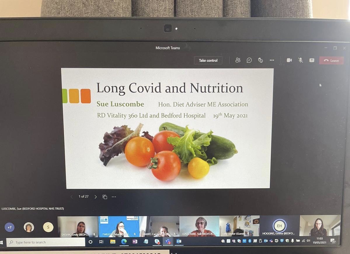 Brilliant in house CPD by our expert dietitian in ME/CFS #longcovid