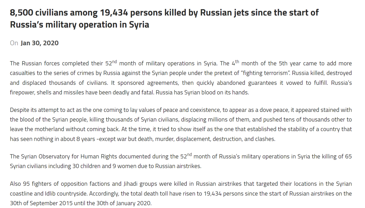 Russia is reportedly warning Israel that any further military action resulting in civilian casualties in Gaza would be "unacceptable."

Friendly reminder: from 2015 to 2020, Russian warplanes killed more than 8,500 civilians in Syria, thousands of miles away from Russia.