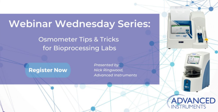 TecilTest's tweet image. ¿Conoce las mejores prácticas para utilizar su #osmómetro? 
El #webinar de #AdvancedInstruments, les dará nuevos #consejos además de orientaciones de uso y mantenimiento. El próximo 26 de mayo a las 15:00h.  Regístrese ahora en lnkd.in/eArWGQW #WebinarWednesdays