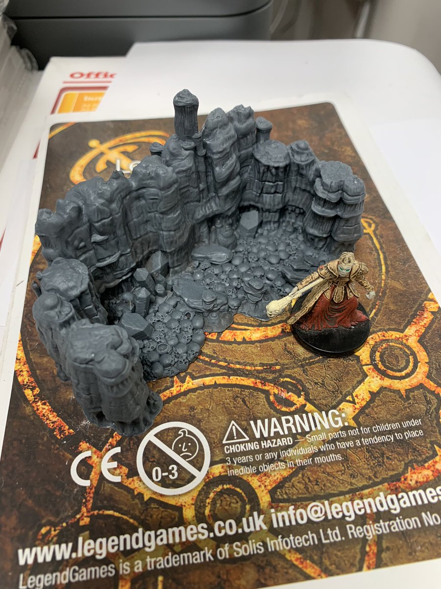Legend4Games's tweet image. Our latest cavern addition. Grotto of Skulls. #DnD #dungeonterrain #legendgames #ttrpg #underdark
