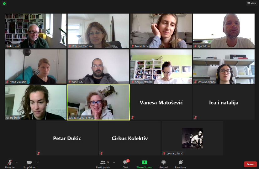 AdestePlus's tweet photo. The closing workshop of the first cycle of #Adeste + Waterfall with artistic and cultural organizations from all over Croatia was held today. The workshops were led by the expert #DarkoLukić, Antonija Letinić, (@Kulturanova) and Katarina Mažuran Jurešić, from IVAN pl.ZAJC. https://t.co/dJMGoBtZSz