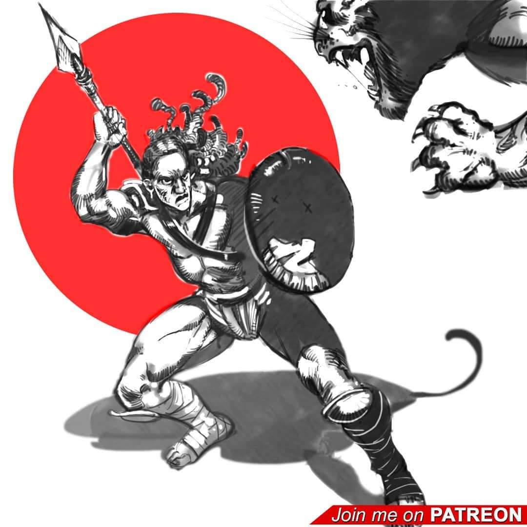🔴#BESTIAcomic recounts the deeds of a young prisoner condemned to damnatio ad bestias. Far from perishing, he became an acclaimed bestiarius destined to shock the heart of the Roman Empire.

FREE access on Patreon.com/PabloAriasARTE.  Support is optional yet encouraged! 👍