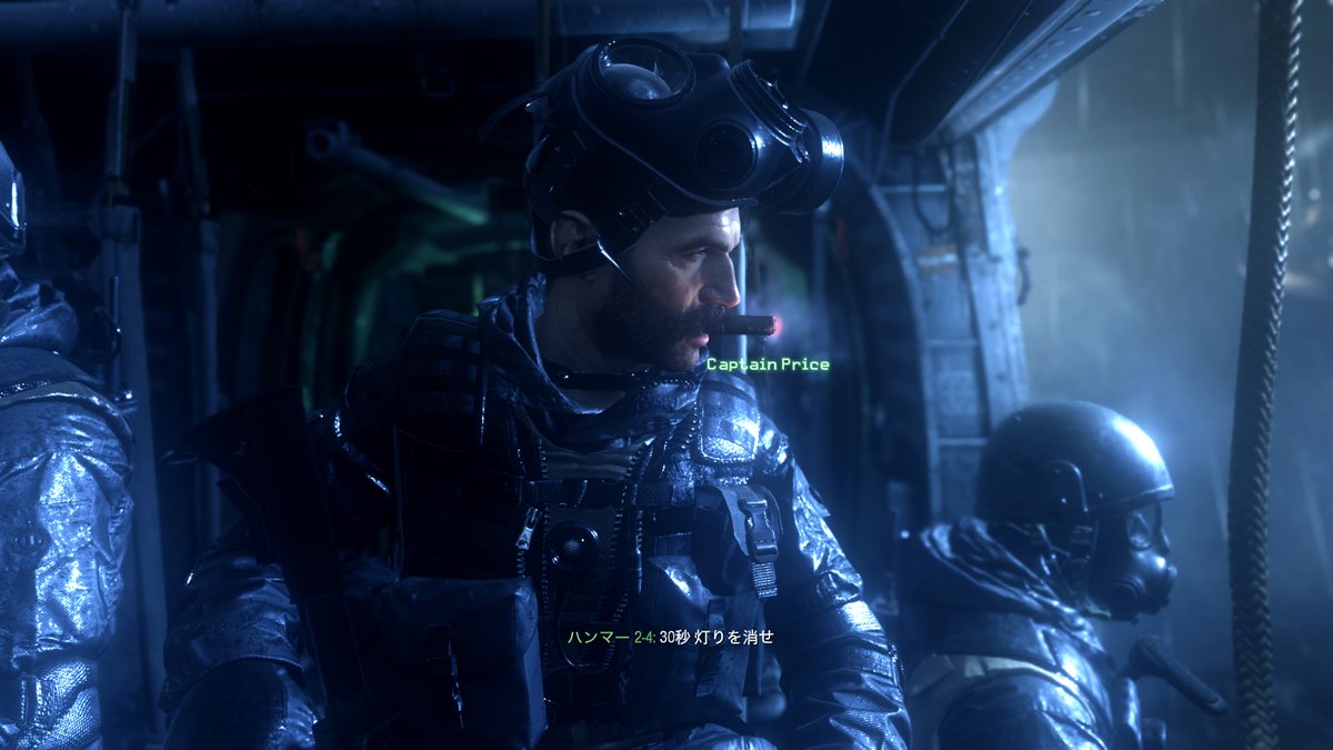 montblan7's tweet image. プライス大佐　こんなに濃い顔でしたっけ　葉巻…渋いねぇ😎ここの脱出シーンは確実に3D酔いします😇
#cod4 #cod4re #cod4mw #VirtualPhotography